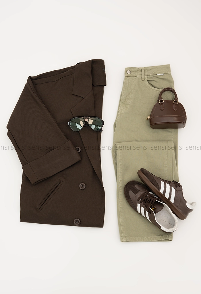 مانتو استین پاکتی کج راه کد1005385